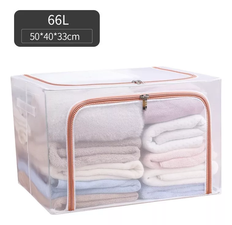 CAJA ORGANIZADORA DE ROPA PLEGABLE 66L - Imagen 6